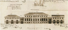 Дом Булыгиных на Покровке с корпусами лавок. 1837