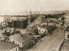 Вид с колокольни церкви Троицы в Серебряникак на Яузскую улицу. 1920-е