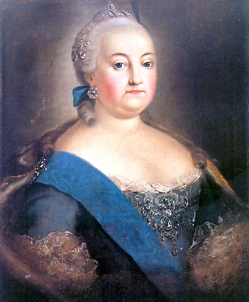 Загрузить увеличенное изображение. 495 x 600 px. Размер файла 232713 b.
 Елизавета Петровна (1709 - 1761) - дочь Петра I и Екатерины I. Императрица с 25 ноября 1741 - 24 декабря 1761