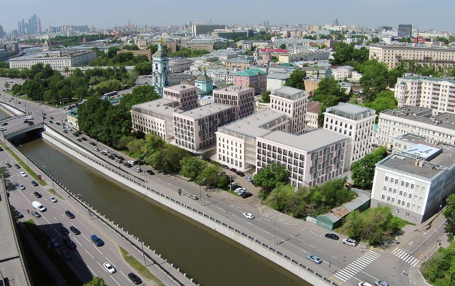 Проект жилого комплекса в Серебряниках в Москве