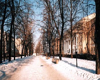 Покровский бульвар (середина). Февраль 2003г.